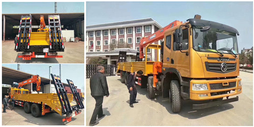 東風(fēng)T5土豪金前四后八隨車起重運(yùn)輸車帶爬梯圖片展示.jpg